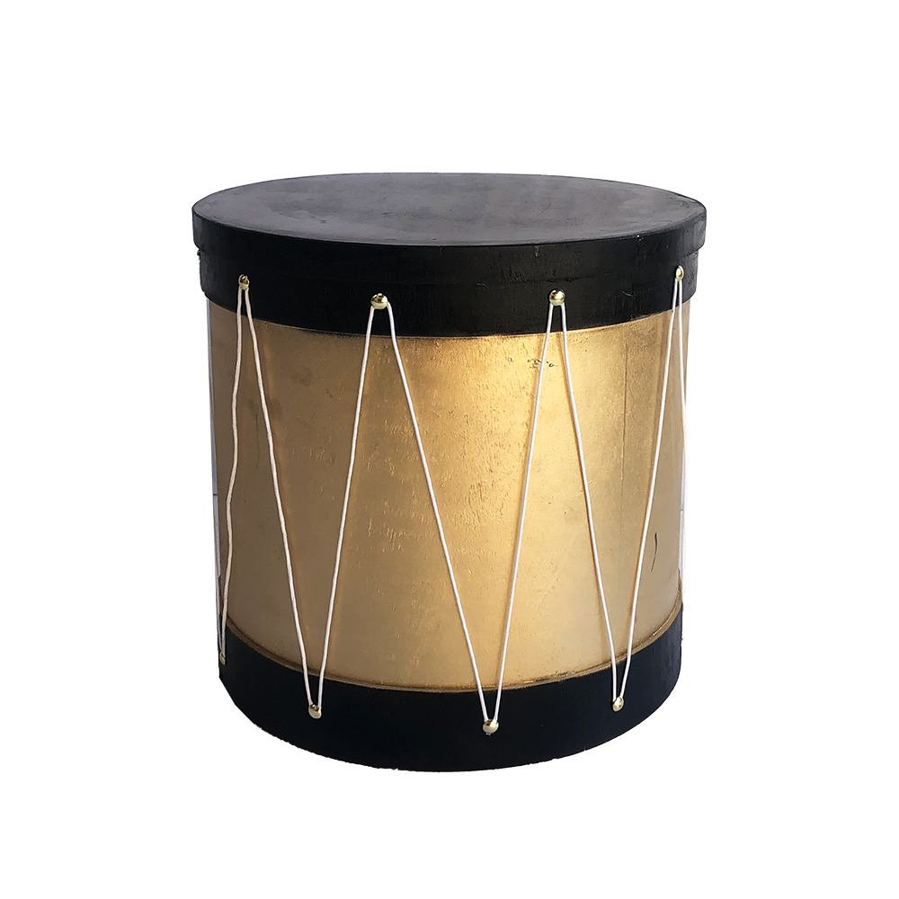 Tambourin or et noir - 60cm