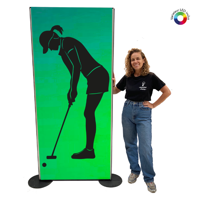 Panneau lumineux golf - 200cm