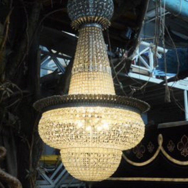 Lustre effet cristal - 200cm