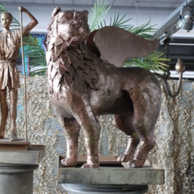 Statue lion Venise - 70cm