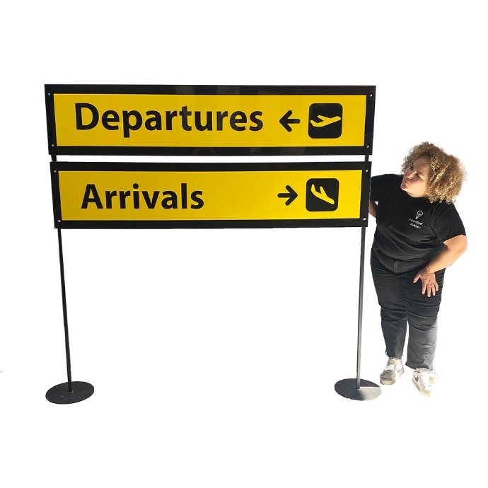 Panneau arrivals/departures - 190cm