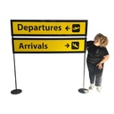 Panneau arrivals/departures - 190cm