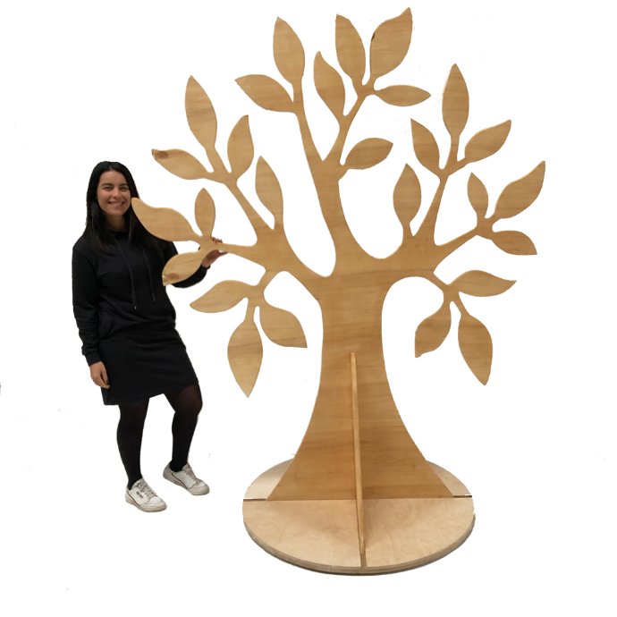 Arbre en bois - 215cm