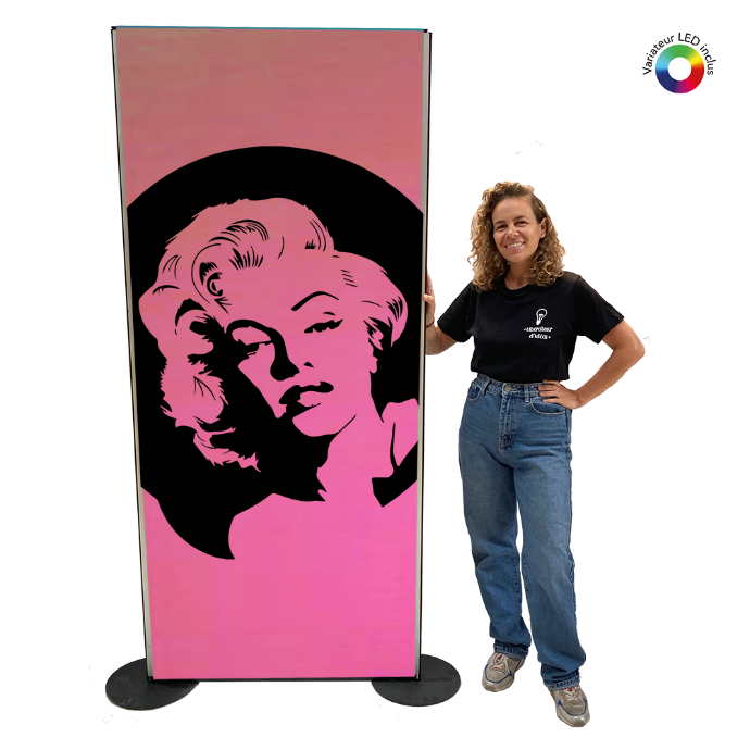 Panneau lumineux Marilyn Monroe - 200cm