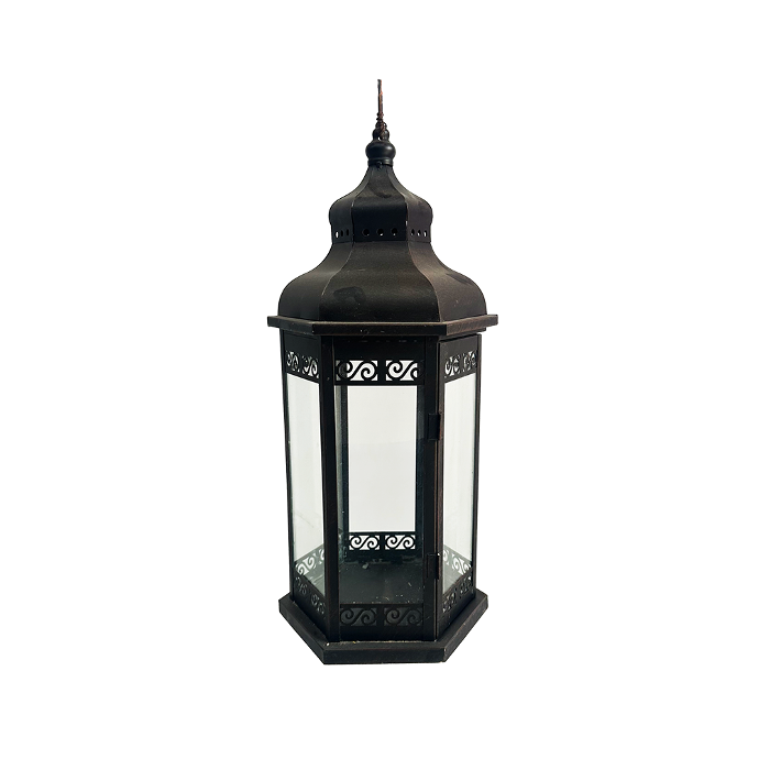 Lanterne noire orientale - 50cm