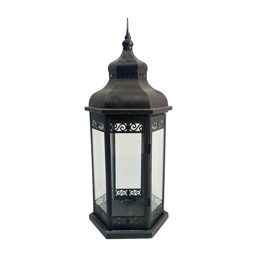 Lanterne noire orientale - 50cm