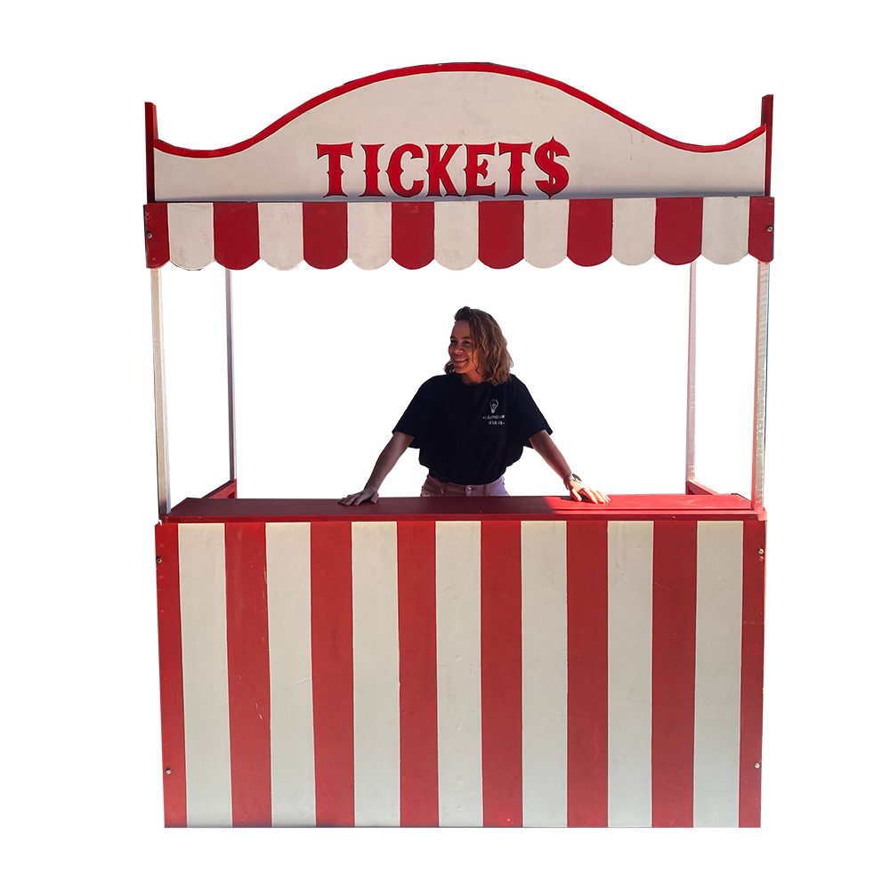 Billetterie Circus vintage - 240cm