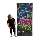 [locjeu112] Fond "Rétro-games" Street art - 240cm