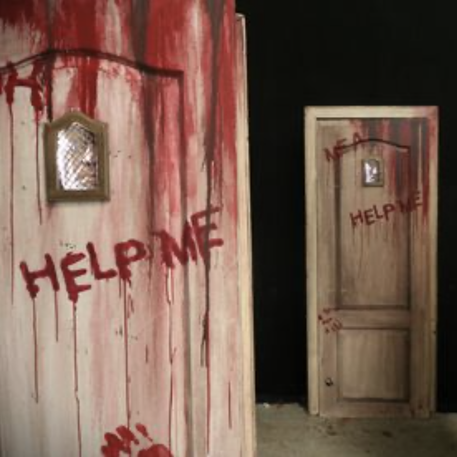 Porte Halloween "Help me" 220V - 200cm