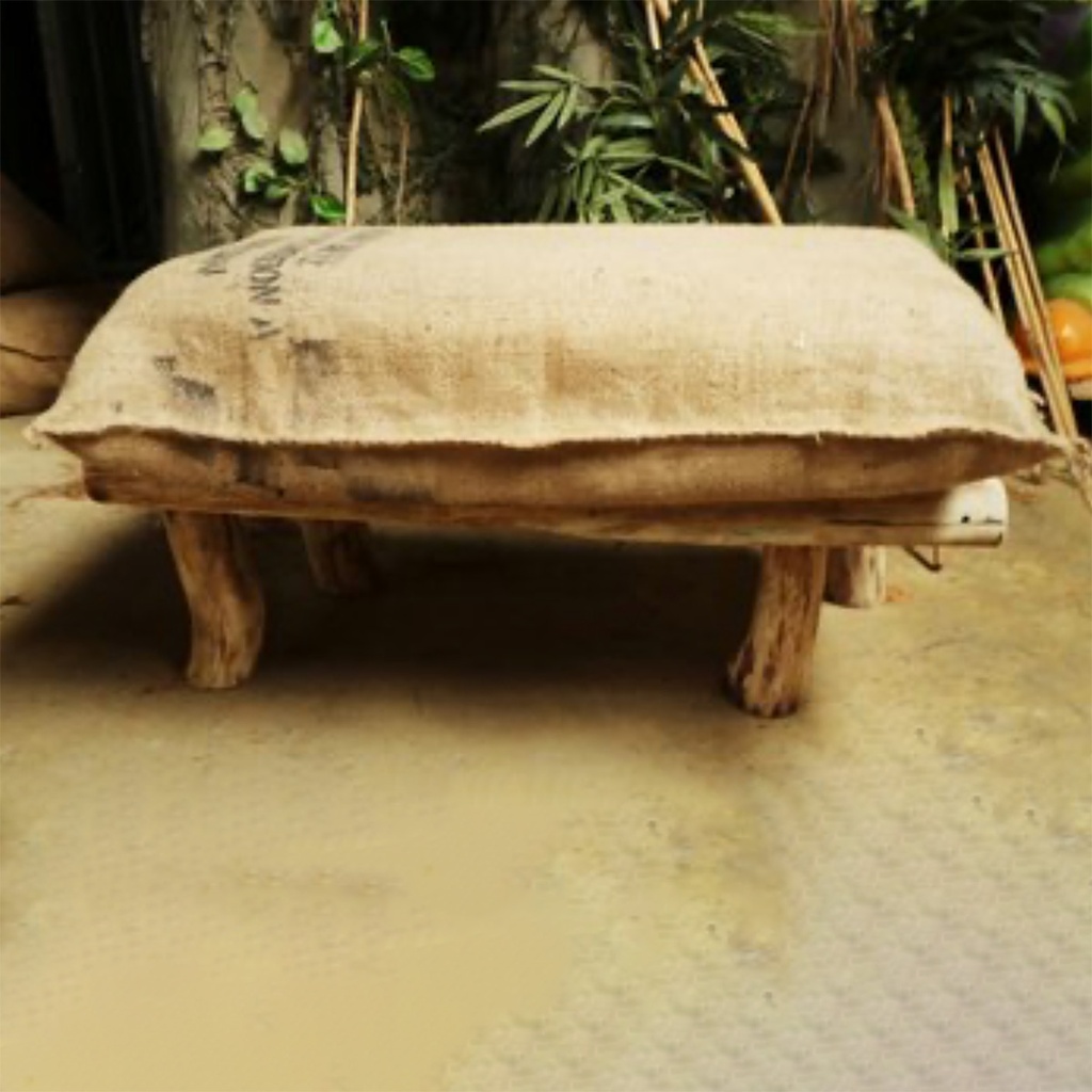 Banc sac de café - 98cm
