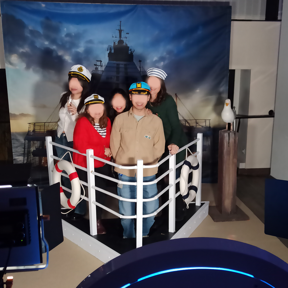 Photocall avant de paquebot