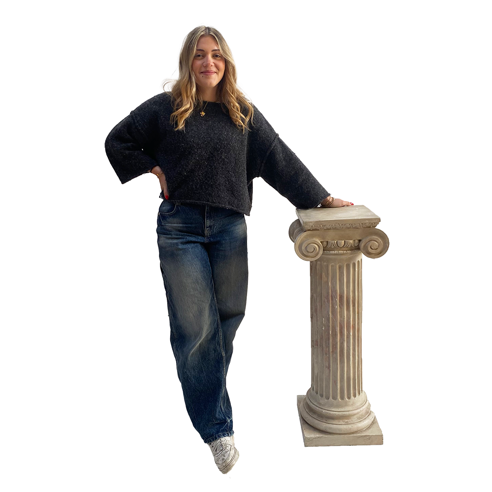 Colonne ionique effet marbre - 97cm