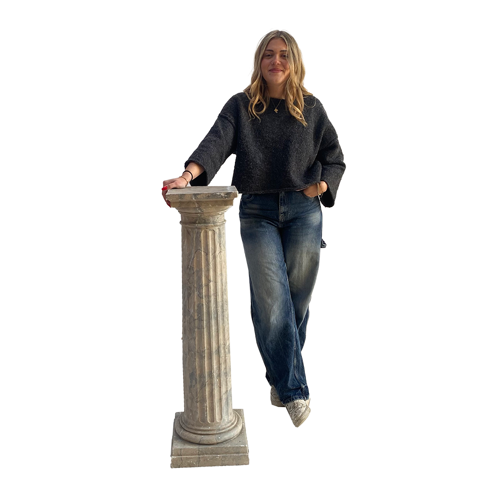 Colonne dorique effet marbre - 110cm