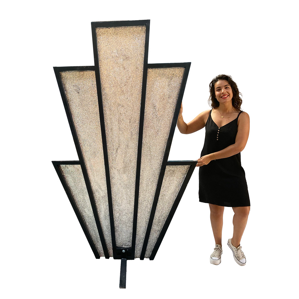 Paravent argenté - 200cm