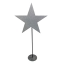 Étoile argéntée sur pied - 170cm