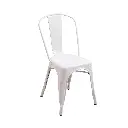 Chaise style industriel blanche