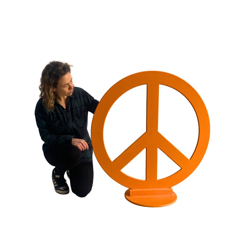 Signe Peace coloré - 90cm