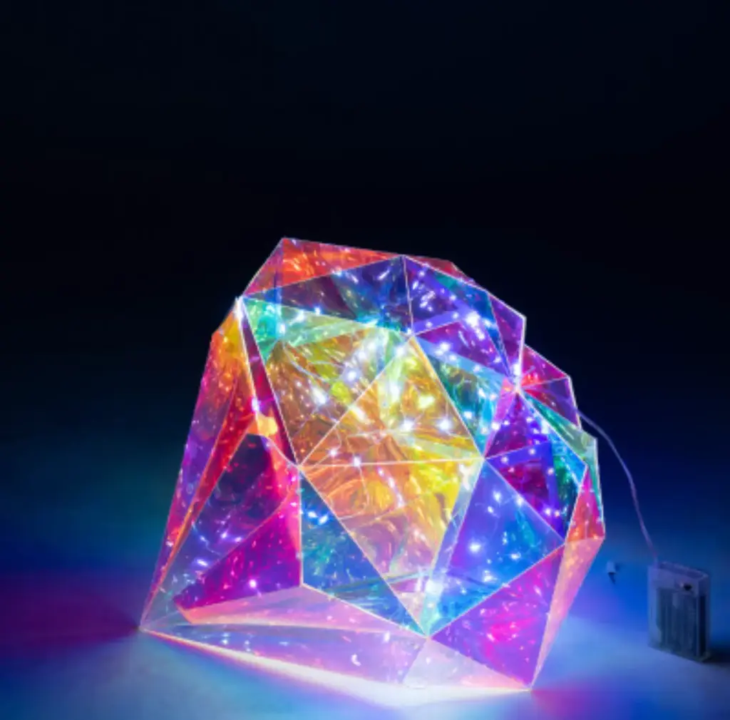 Diamant LED multicolore - 40cm