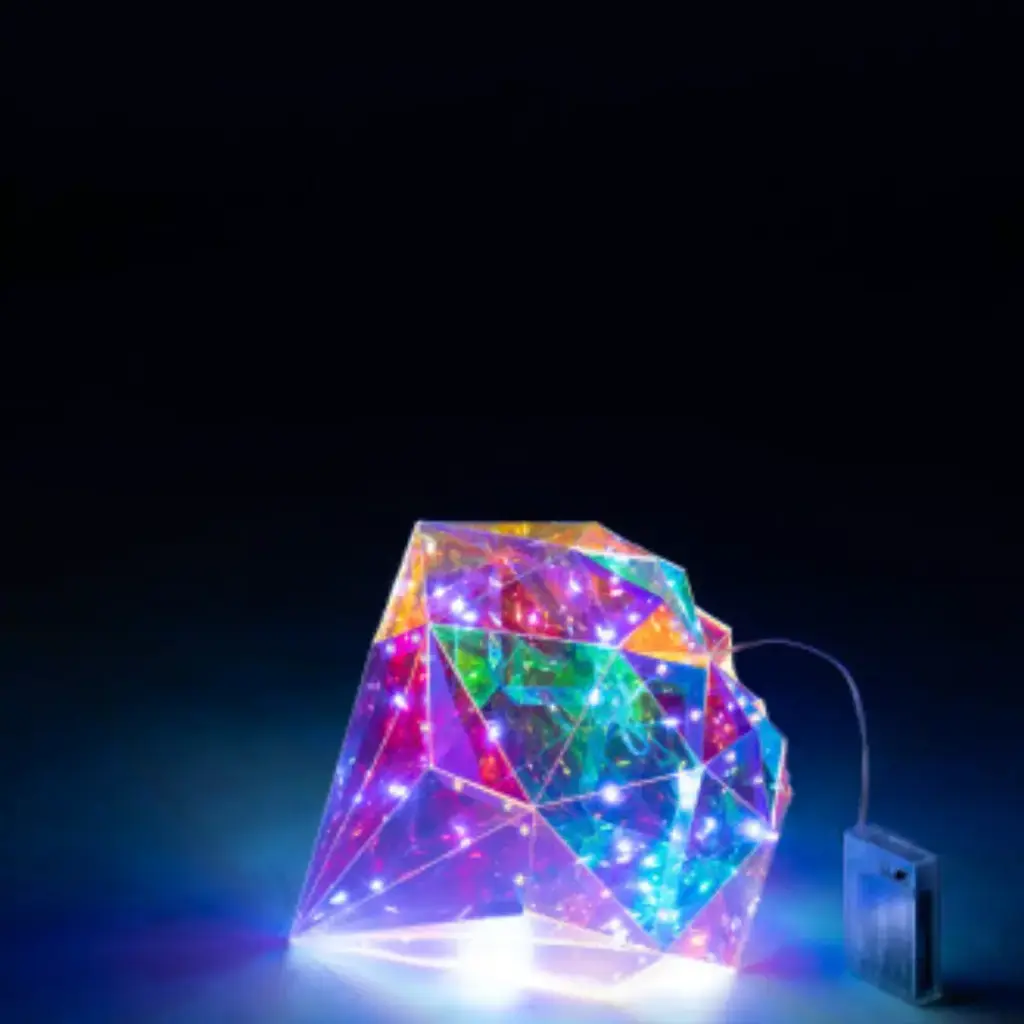 Diamant LED multicolore - 30cm
