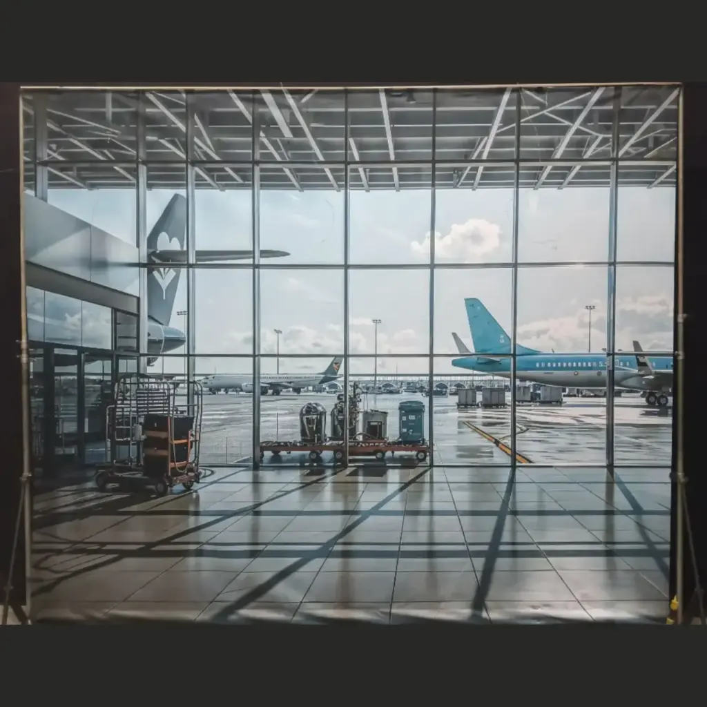Fond photo aéroport - 240cm
