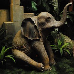 [locsau50] Bébé éléphant assis - 145cm