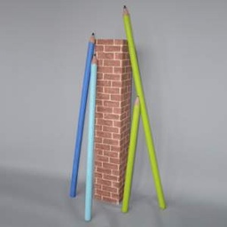 [loceco6] Colonne en brique - 165cm