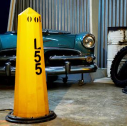 [locame50] Cône de signalisation jaune -103cm