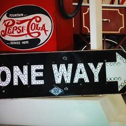 [locame19] Panneau de signalisation "One Way"- 31cm