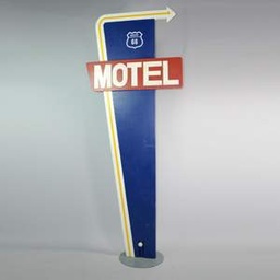 [locame30] Panneau de signalisation "Motel" - 296cm