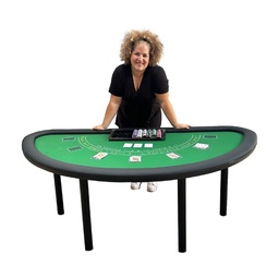 [loccas2] Table de Blackjack casino + jetons + accessoires