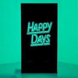 [loca507] Panneau lumineux Happy Days 2 - 200cm