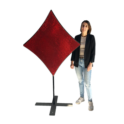 [loccas13] Symbole carreau sequins - 170cm