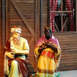 [locnoe32] Balthazar à genoux crèche de Noël - 120cm