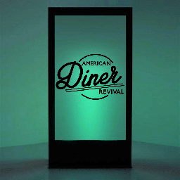 [loca5012] Panneau lumineux Diner -200cm