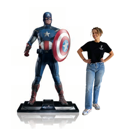 [locsup6] Personnage Captain America - 195cm