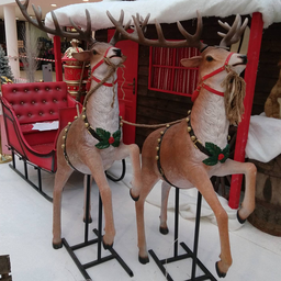 [locnoe44] Lot de 2 rennes du Père Noël 200cm