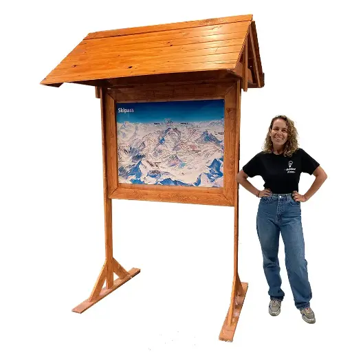 [locski8] Panneau Plan des Pistes - 120cm