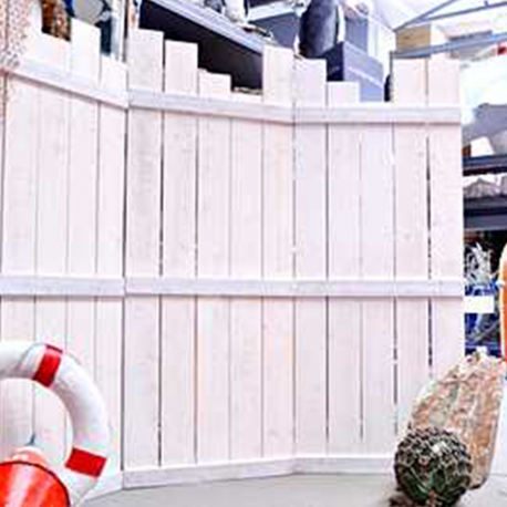 [locpla128] Fond bois blanc - 220cm