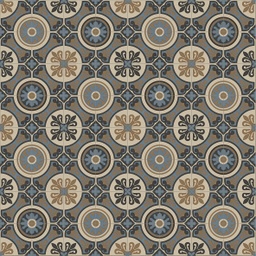 [lagos 761m] Vinyle Plaza - carreaux ciment foncé