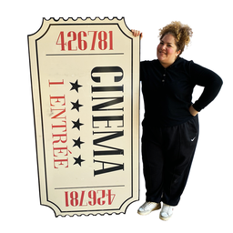[loccin95] Ticket de cinéma vintage - 175cm