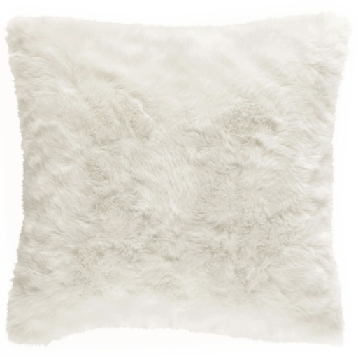 [locnoe196] Coussin imitation fourrure blanche - 40x40cm