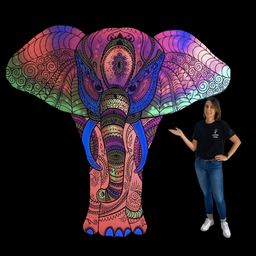 [locsau53] Éléphant Fluo - 240cm