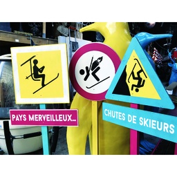 [locski13] Panneau signalisation ski fun - 160cm