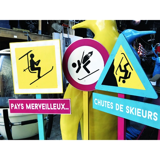 [locski13] Panneau signalisation ski fun - 160cm