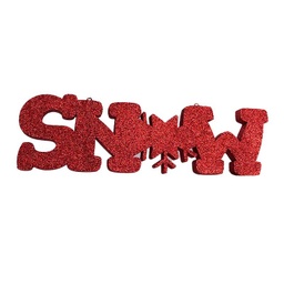 [locnoe172] Suspension "Snow" rouge - 60cm