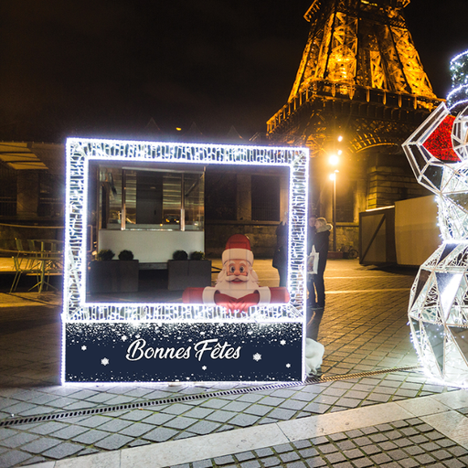 [locnoe182] Cadre selfie lumineux