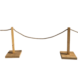 [locasi77] Potelet bois - corde - 75cm
