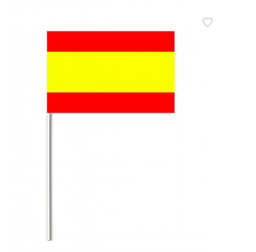 [locfoo28] Drapeau papier Espagne - 21cm