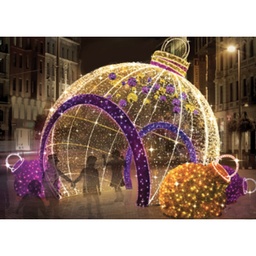 [locnoe214] Arche boule de Noël lumineuse - 4m90