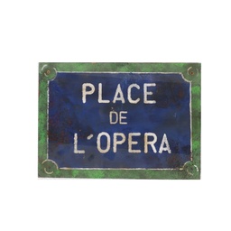 [locpar75] Panneau "Place de l'Opéra" - 41cm